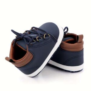 Baby Blue and Brown Mat Shoes